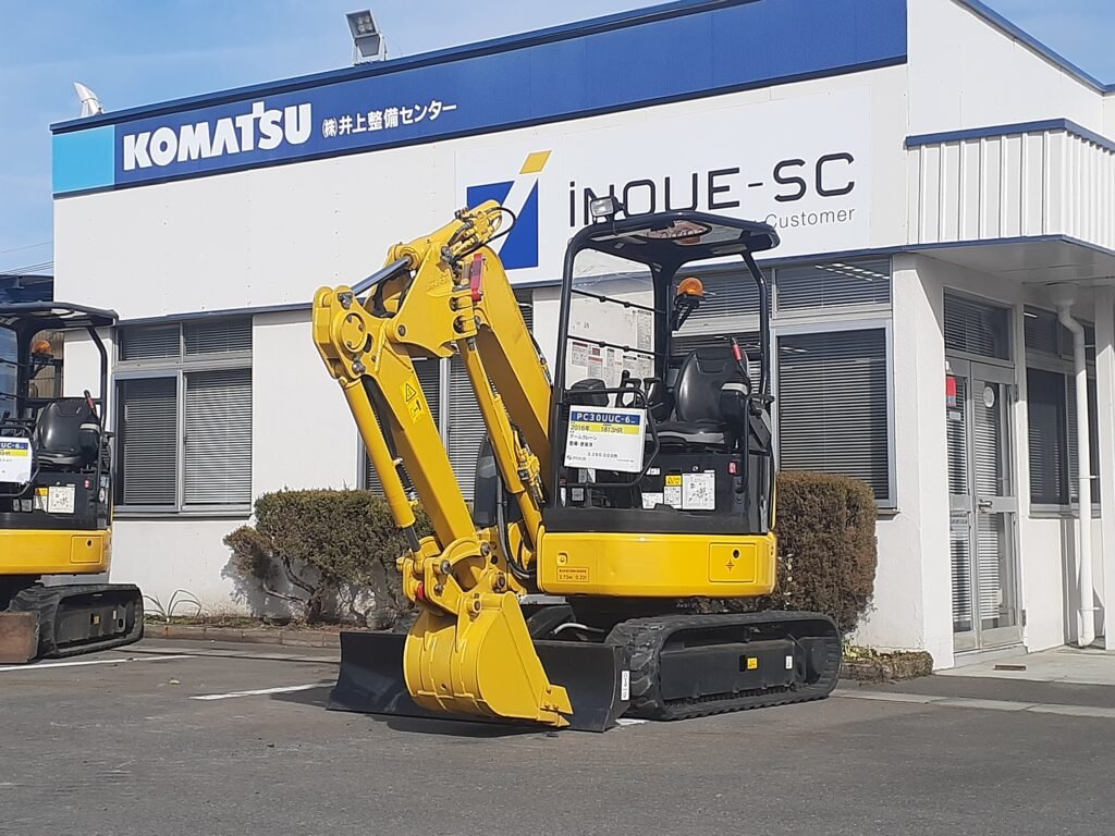 整備・塗装済み車両をお買い得価格にて！ミニショベル ＰＣ３０ＵＵＣ-６